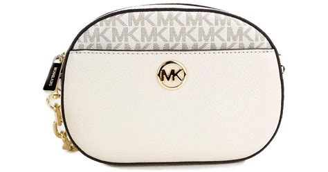 NWT MICHAEL KORS JET SET NYLON LEATHER DUSTY 